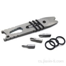 Kempování EDC Multi Tool Titanium Pry Bar Spanner